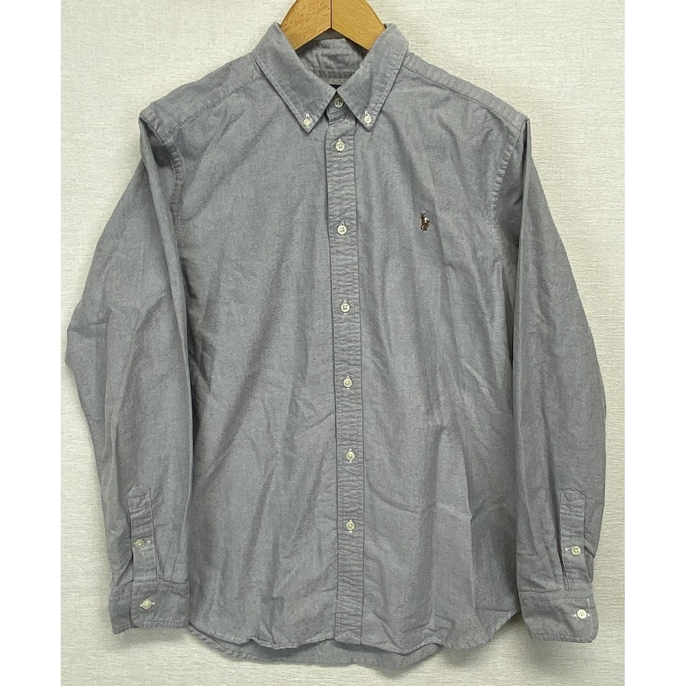 Ralph Lauren Button Down Long Sleeve Flesh Pony Mens XL 100% Cotton Preppy - Picture 3 of 11